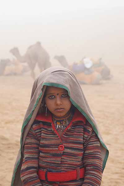 Camels and local in Jaisalmer